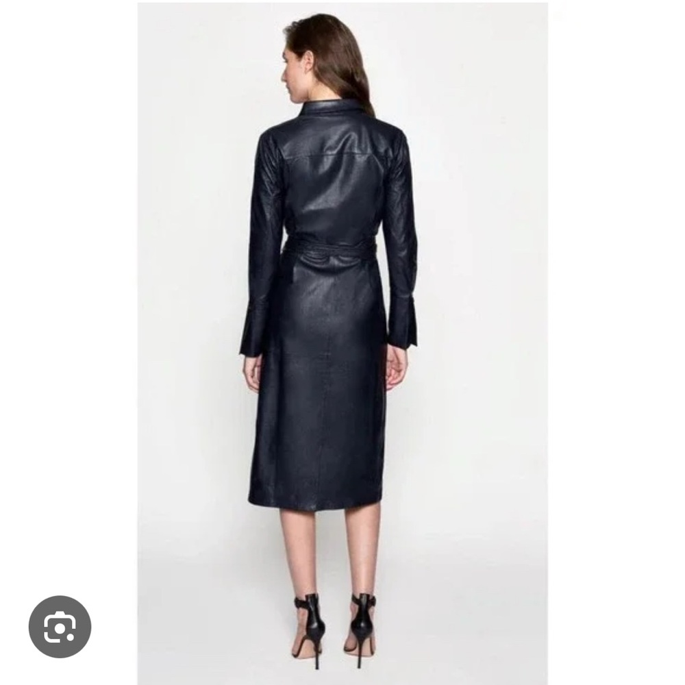 Equipment Orelie Leather Dress - Picture 3 of 7